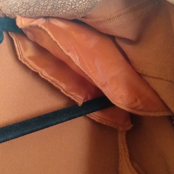 Alfred Dunner Brown Blazer Jacket Womens 12 Snakeskin Pattern Retro 70s Vintage - Picture 6 of 16